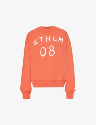 ACNE STUDIOS: Fiah logo-appliqué cotton-jersey sweatshirt