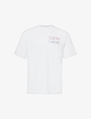 MARKET: Call My Lawyer rhinestone-embellished cotton-jersey T-shirt