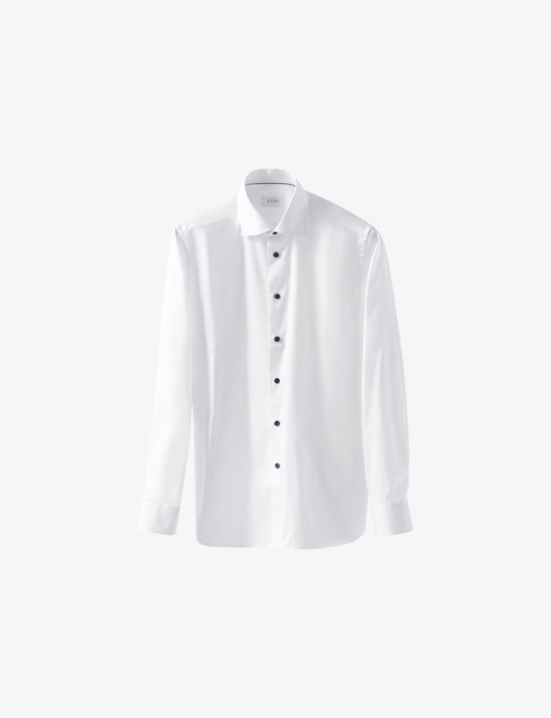 Solid Signature Slim-Fit Cotton Twill Shirt