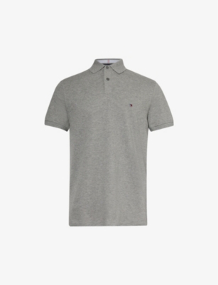 TOMMY HILFIGER: 1985 logo-embroidered stretch-cotton piqué polo shirt