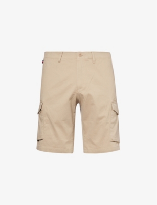 TOMMY HILFIGER: Harlem mid-rise stretch-cotton shorts