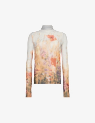 ACNE STUDIOS: Denise floral-print woven top