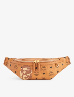 MCM: MCM x A Bathing Ape Fursten faux-leather belt bag