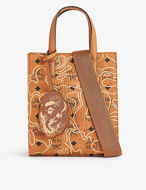 MCM: MCM x A Bathing Ape Aren faux-leather tote bag
