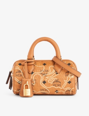 MCM: MCM x A Bathing Ape Ella Boston faux-leather cross-body bag