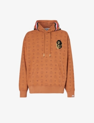 MCM MCM x A Bathing Ape brand embroidered cotton blend hoody