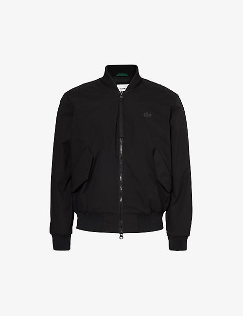 LACOSTE: Brand-patch padded relaxed-fit shell bomber jacket