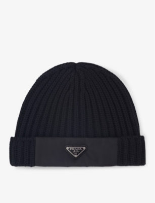 PRADA: Re-Nylon wool and recycled polyamide-blend beanie hat