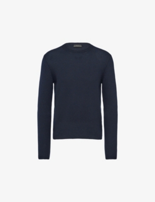 PRADA: Crewneck regular-fit cashmere jumper