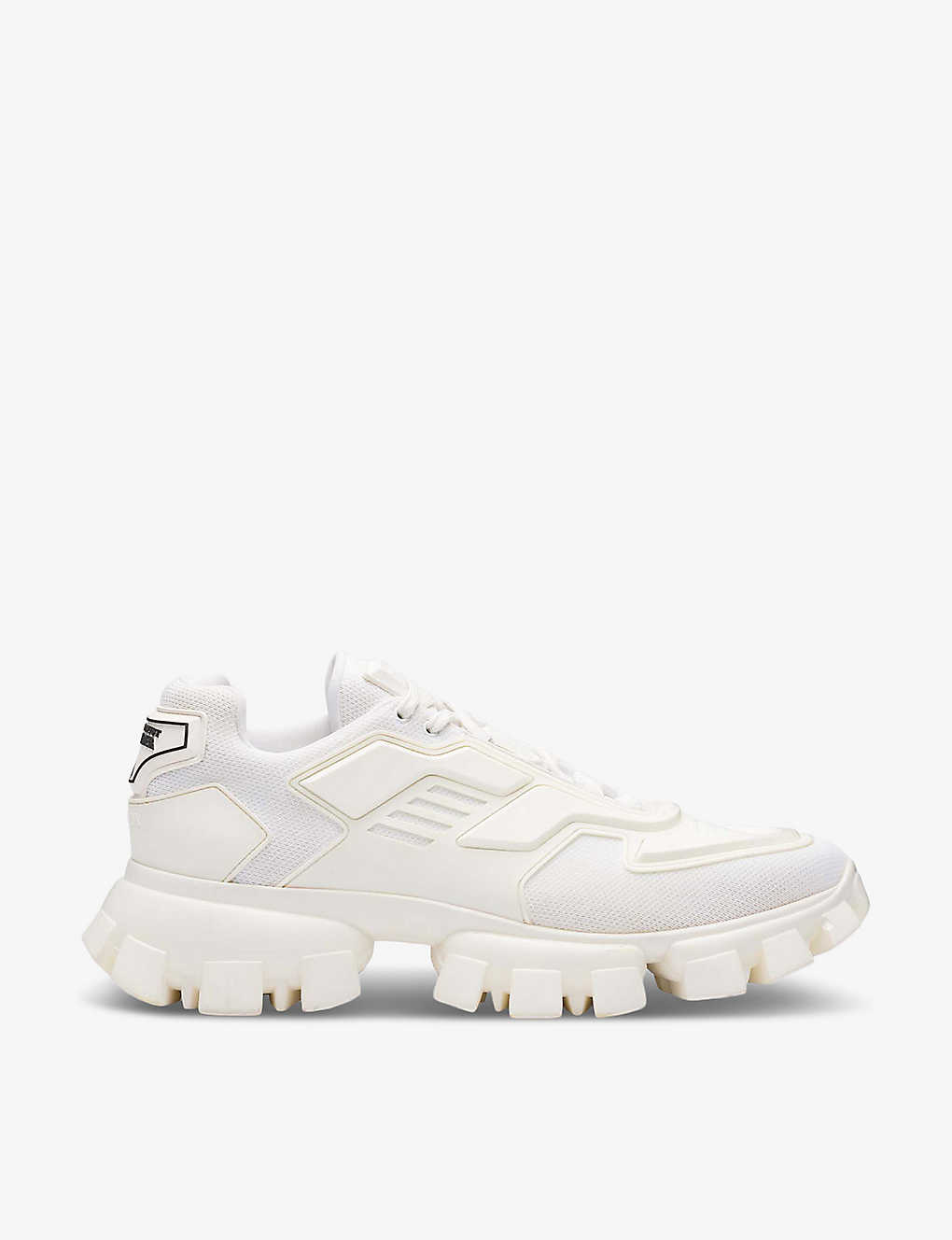 Shop Prada Cloudbust Thunder Chunky-sole Fabric Trainers In White