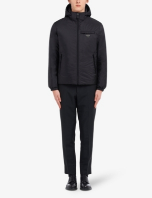 Re-Nylon padded recycled-nylon hooded jacket