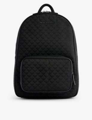 Emporio armani hotsell leather backpack