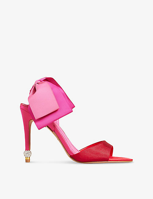 TED BAKER: Harinas oversized-bow woven sandals