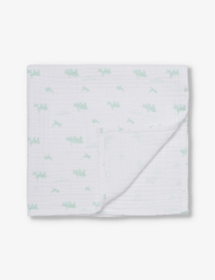 BAMFORD: Clover-print small cotton muslin 65cm