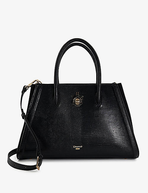 DUNE: Daitlyn faux-leather top-handle handbag