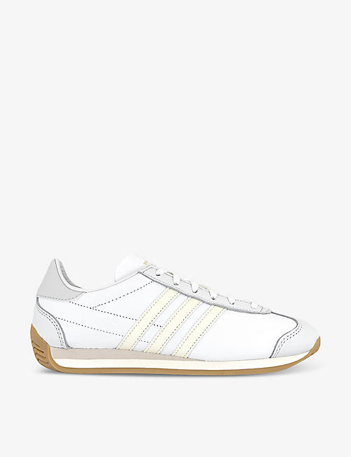 ADIDAS: Country OG brand-stamp leather low-top trainers