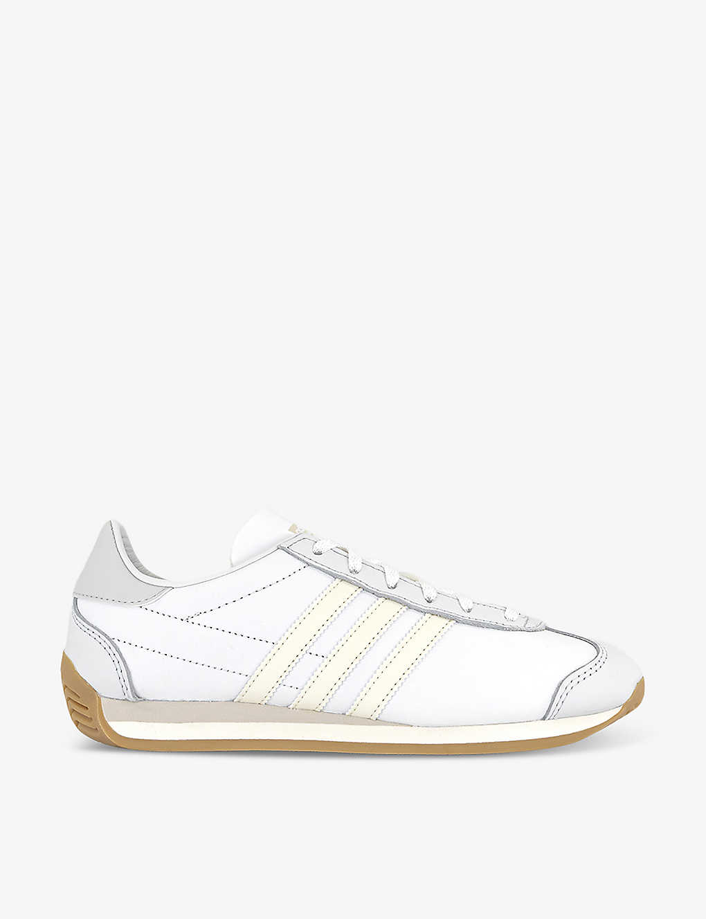 Adidas Originals Adidas Womens White Offwhite Country Og Brand-stamp Leather Low-top Trainers