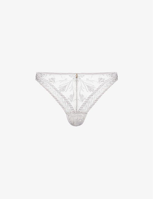 AUBADE: Magnetic Spell mid-rise stretch-lace thong