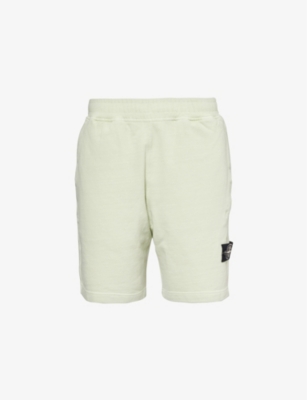 Stone Island Pistachio-coloured Cotton Bermuda Shorts Men In Pistachio