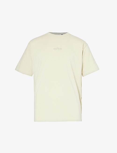 STONE ISLAND: Compass graphic-print cotton-jersey T-shirt