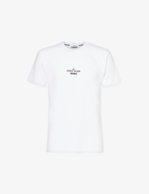 STONE ISLAND: Archivo graphic-print cotton-jersey T-shirt