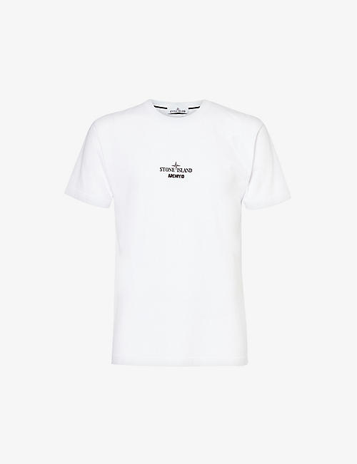 STONE ISLAND: Archivo graphic-print cotton-jersey T-shirt