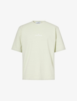 STONE ISLAND: Tinto Terra brand-print cotton-jersey T-shirt