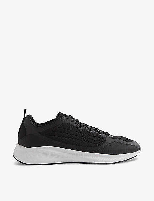 REISS: Adison knitted low-top trainers