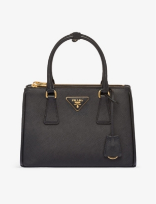 Prada Black Galleria Small Saffiano-leather Tote Bag