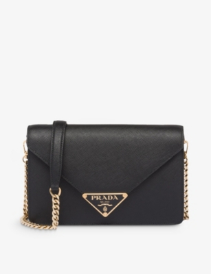 Prada side discount bag with chain