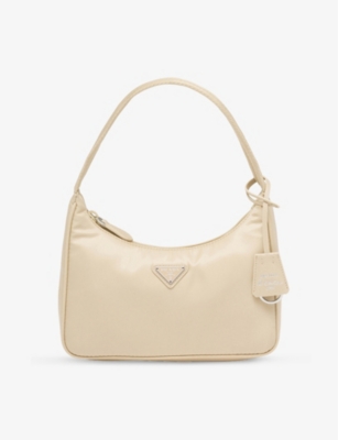 Prada Womens Neutral Re-nylon Recycled-nylon Shoulder Bag