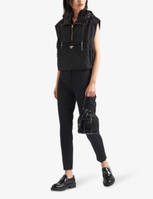 Re-Nylon brand-plaque recycled-polyamide vest