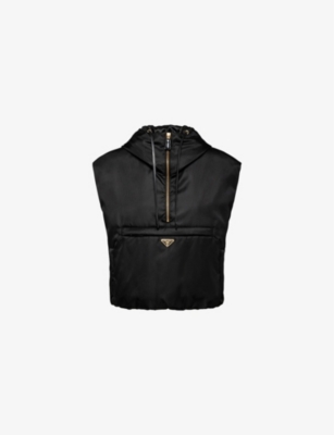 PRADA RE-NYLON BRAND-PLAQUE RECYCLED-POLYAMIDE VEST