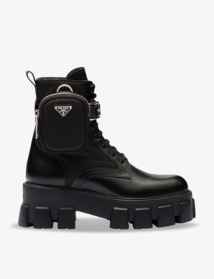 Prada black hot sale aftershave boots