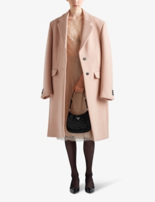 PRADA: Cleo crystal-embellished satin shoulder bag