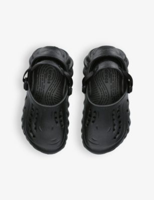 CROCS: Echo logo-embossed rubber clogs 6-9 years