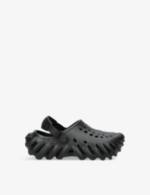 CROCS: Echo logo-embossed rubber clogs 6-9 years