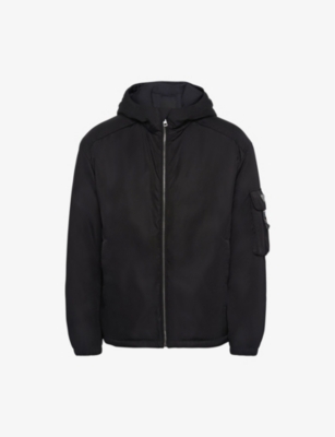 Prada Re-nylon Blouson Jacket In Black