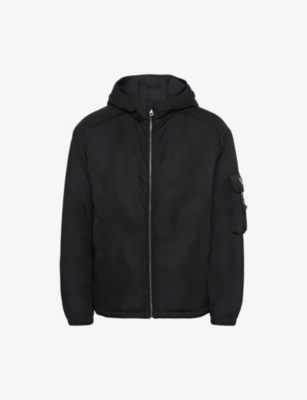 PRADA - Re-Nylon brand-plaque regular-fit recycled-nylon jacket ...