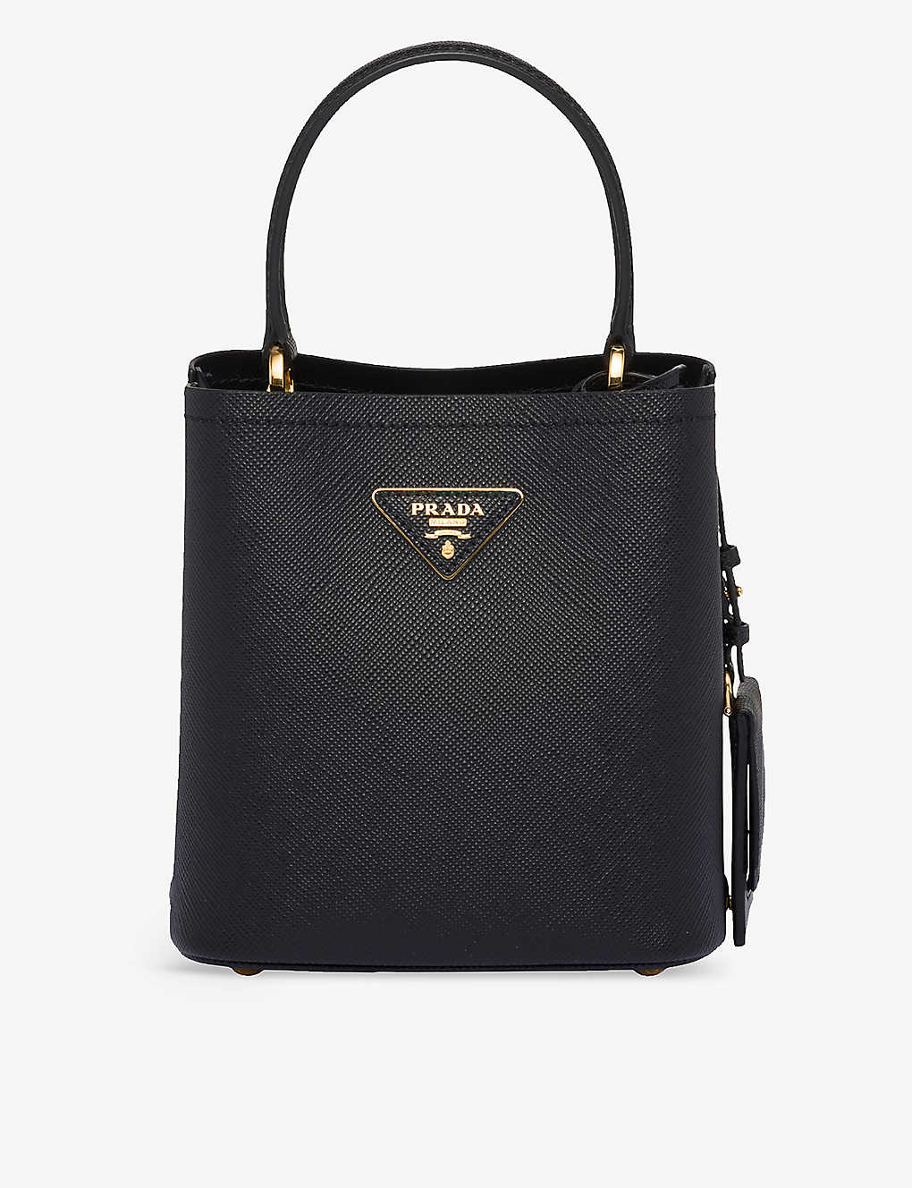 Prada Black Panier Small Saffiano-leather Top-handle Bag