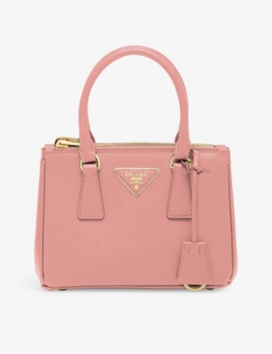 Prada Galleria Saffiano Mini Tote Bag In Pink