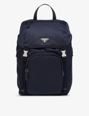 PRADA: Re-Nylon large recycled-nylon and leather backpack