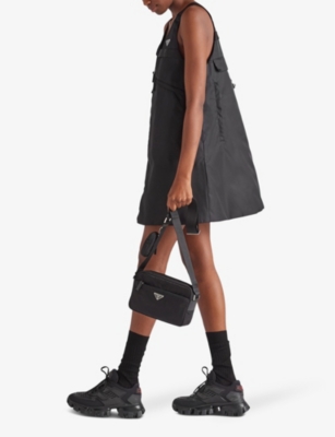 Prada Womens Black Re-nylon Recycled-nylon Shoulder Bag In Black