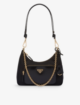 PRADA Re Nylon mini recycled nylon and leather shoulder bag