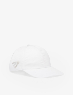 PRADA: Logo-plaque recycled-nylon baseball cap