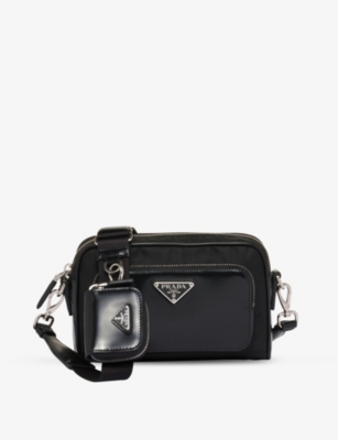 PRADA Re Nylon leather and recycled nylon shoulder bag