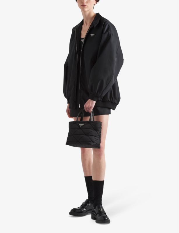Padded Re-Nylon tote bag