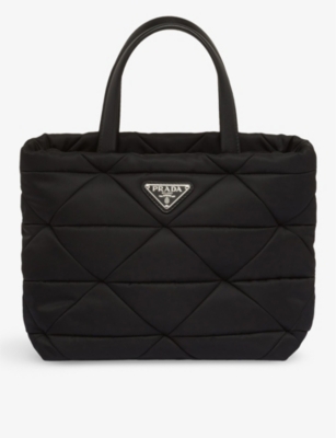 Prada padded nylon tote best sale