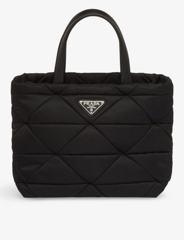 Padded Re-Nylon tote bag