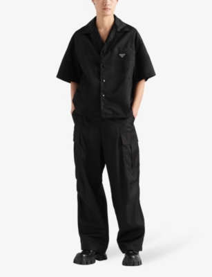 PRADA: Re-Nylon boxy-fit nylon shirt